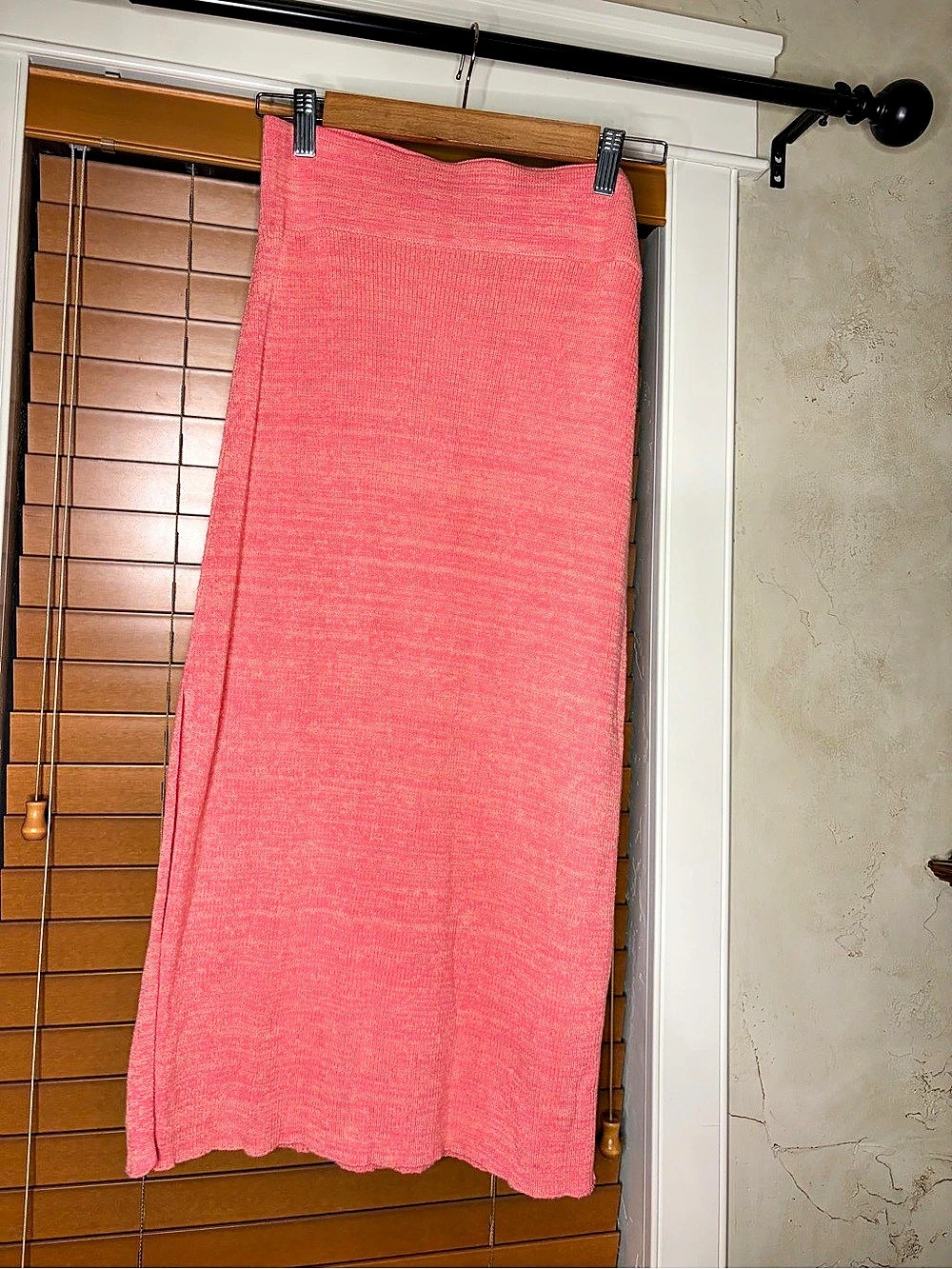 Free People Knit Midi Skirt in Pink Size Medium NWT